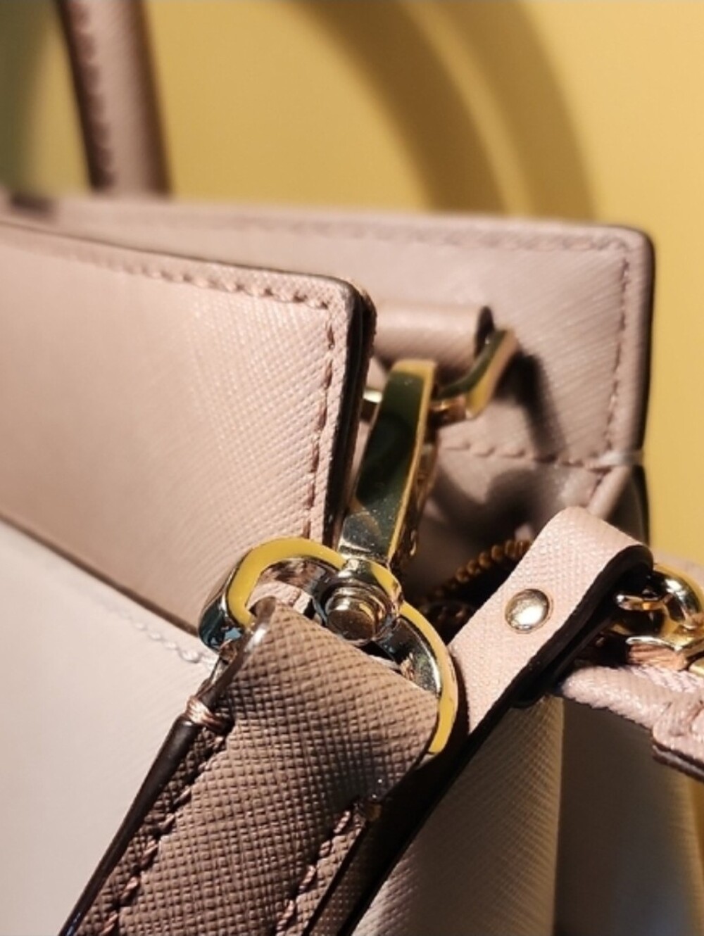 Kate Spade Candace Two-Toned Neutral Structured Satchel Large NWOT Daily Purse - Picture 4 of 14
